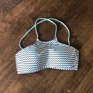 Chevron Halter Bikini Top